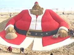 Sand Santa Claus In Limca Book Of Records