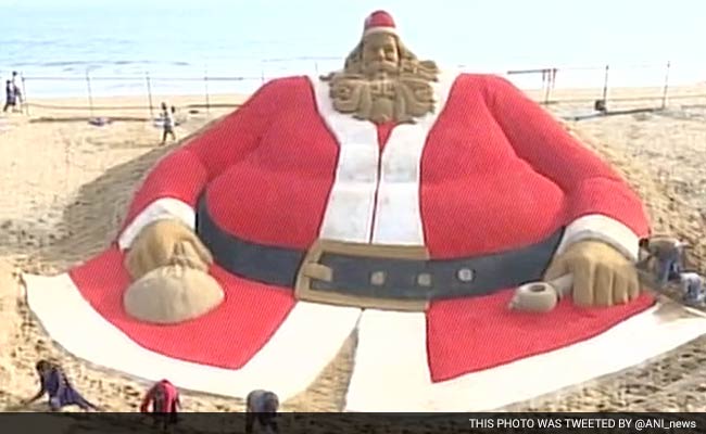 Sand Santa Claus In Limca Book Of Records