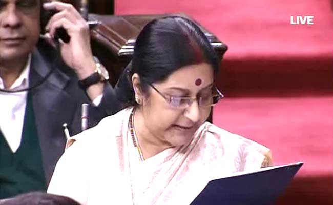 Trust Is The Basis Of India-Pakistan Talks: Sushma Swaraj In Parliament