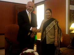 Sushma Swaraj Calls on Afghan President; Meets Kyrgyz, Iranian Counterparts