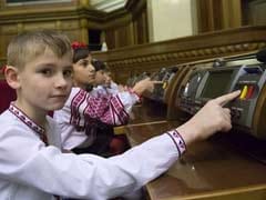 Children Replace Lawmakers in Ukraine's Often-Rowdy Parliament