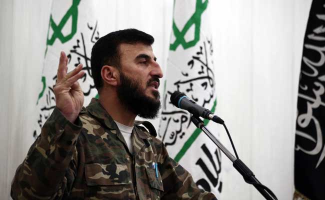 Syrian Rebel Chief Killed In Air Strike In Damascus