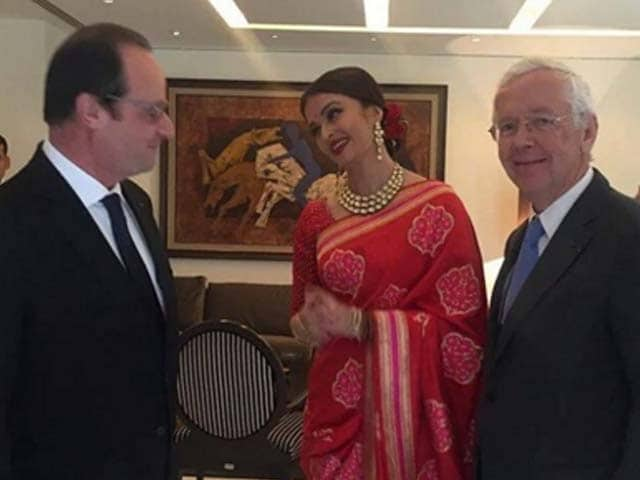 Aishwarya Rai Bachchan Lunches With French President Hollande