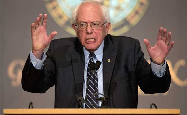 Presidential Candidate Bernie Sanders Takes Aim At Wall Street