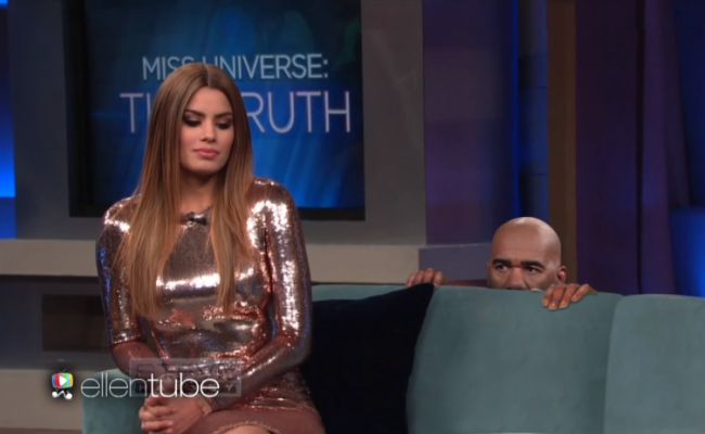 Miss Colombia 'Met' Steve Harvey on Ellen. Things Got Pretty Ugly