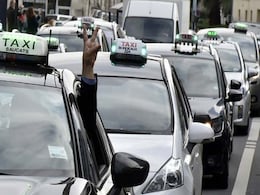Cabbies Block Roads As France Hit By Multiple Strikes Cabbies Block Roads As France Hit By Multiple Strikes