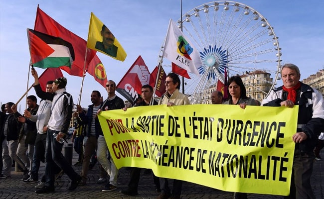 French Protesters Call For End To State Of Emergency