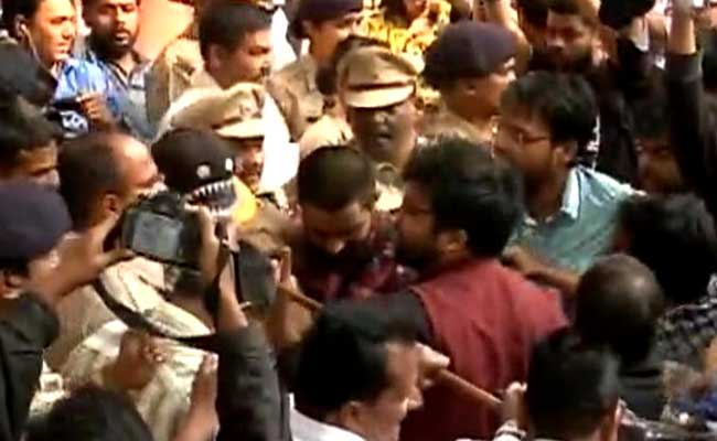 Amid 'Go Back' Slogans, Gajendra Chauhan Spends Day At Film School FTII