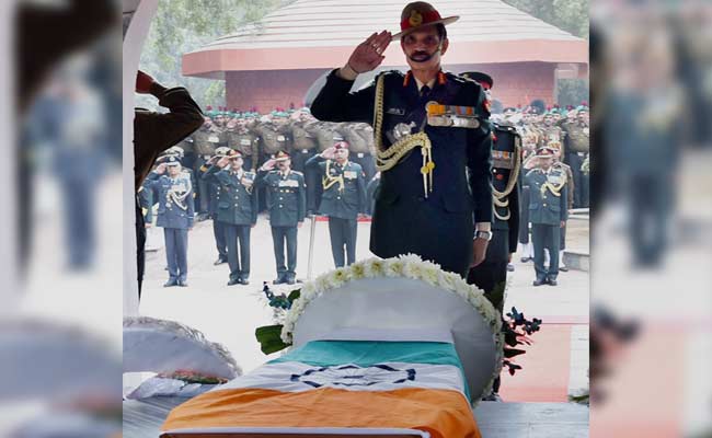 Former Army Chief General Krishna Rao Cremated With Military Honours