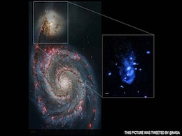 NASA Finds Giant Burping Black Hole 26 Million Light Years Away NASA Finds Giant Burping Black Hole 26 Million Light Years Away