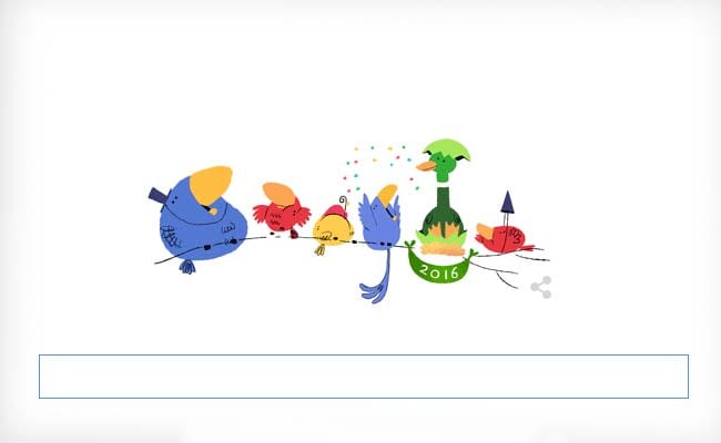 Happy New Year : Google Welcomes 2016 With A Doodle