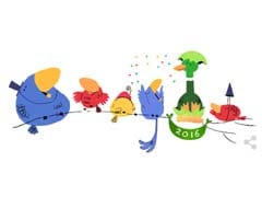 Happy New Year : Google Welcomes 2016 With A Doodle