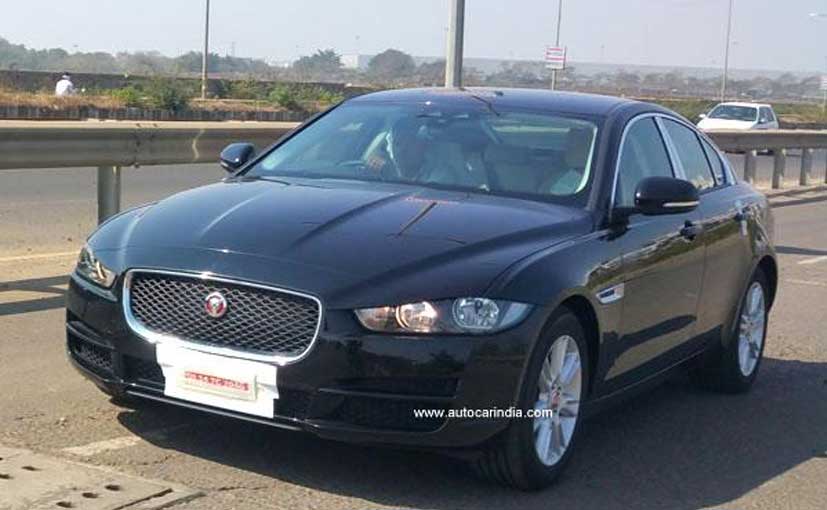 Jaguar XE spied