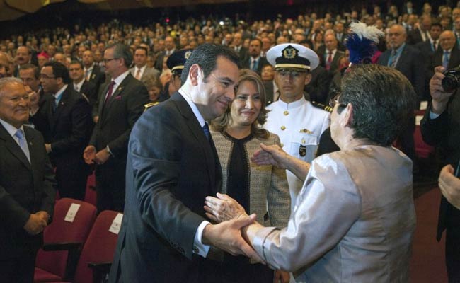 Comedian Jimmy Morales Takes Office As Guatemala's New President