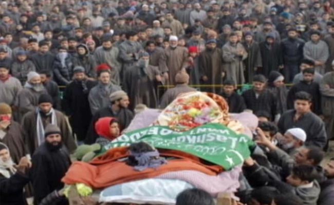Large Crowds At Terrorist Funerals Worry Security Forces In Kashmir