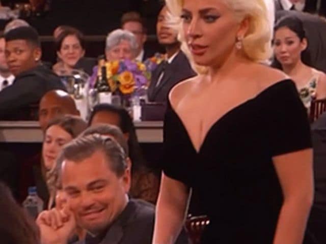 Golden Globes: Lady Gaga's Coming Through. Leonardo, You're in the Way