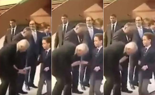 12-Year-Old Moroccan Prince Really Doesn't Like His Hand Being Kissed