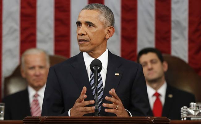 US President Barack Obama's Last State Of The Union Address