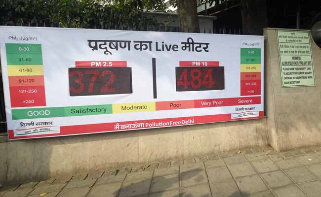 Pollution Live Meters Installed At 6 Places In Delhi