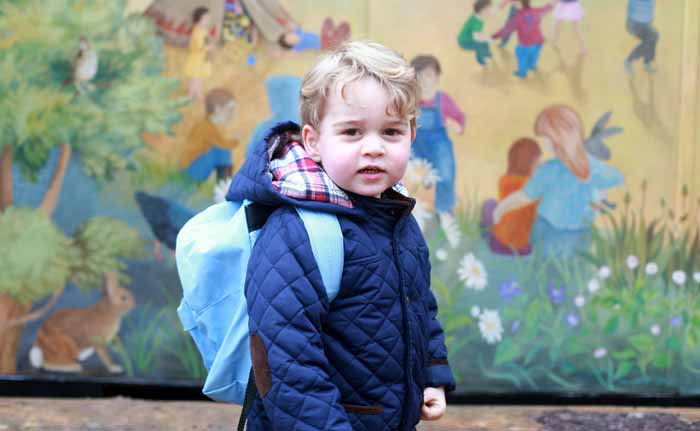 Britain's Prince George Starts Nursery School
