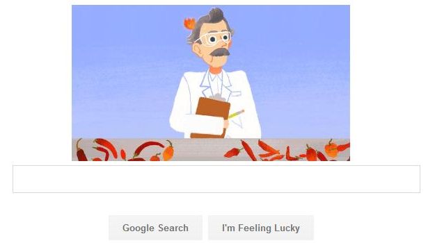 Google Doodle Celebrates Wilbur Scoville's 151th Birthday