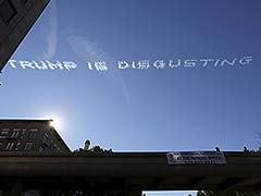 Skywriters Over Rose Parade Plead: 'Anybody But Trump'