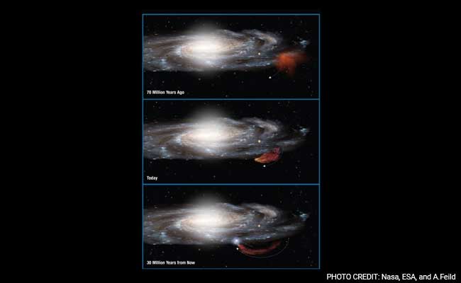 Hubble Spots Mammoth Cloud Boomerang Back To Our Galaxy