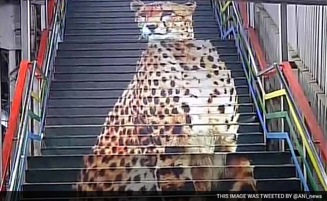 A Cheetah on the Stairs: Mumbai Stations Get Colourful Makeovers