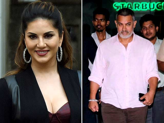 Sunny Leone Needs Just 'a Second' With Aamir Khan to be 'Happiest Girl'