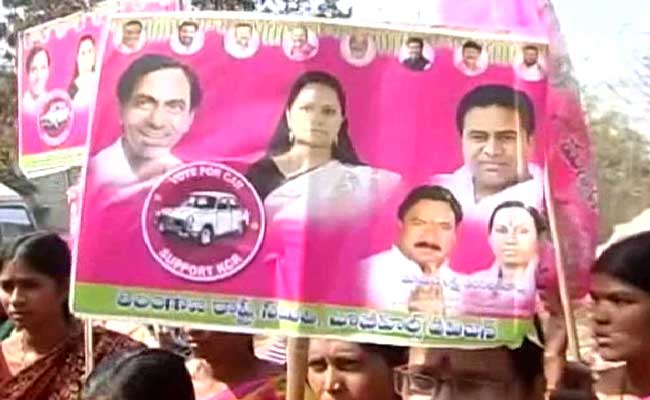 Chief Minister KCR And The Colour Pink Are Everywhere In Hyderabad