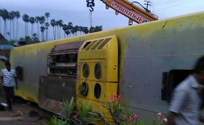 10 Dead After Bus Overturns In Tamil Nadu's Tirunelvelli District