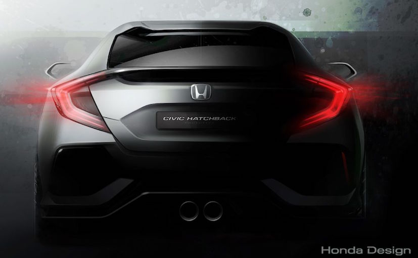 2017 Honda Civic Hatchback Concept Teased; Debut at Geneva ...
