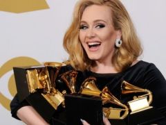 Adele Takes Comfort in Fast Food After Grammys Snafu