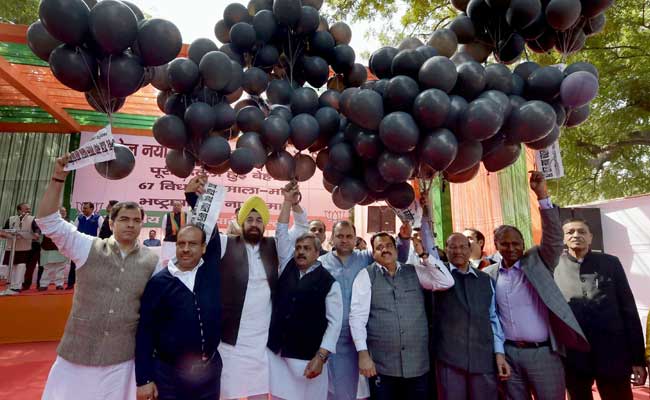 Arvind Kejriwal Completes One Year In Office: BJP Observes 'Black Day'