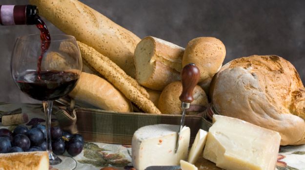 assortment of breads