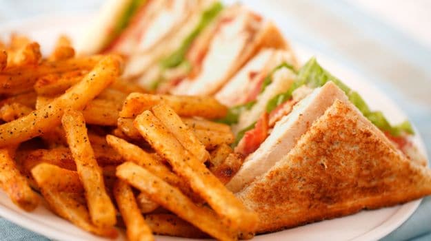 King of In-Room Dining: The Mighty Club Sandwich