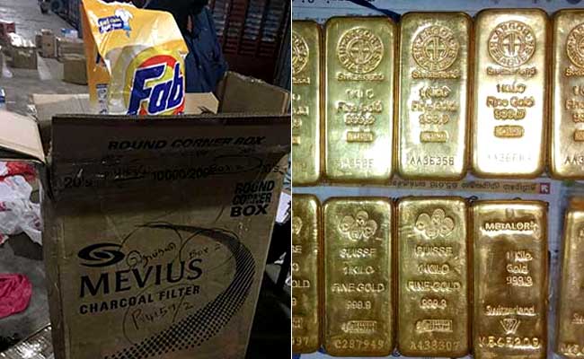 Dirty Trick. 12 Kgs Of Smuggled Gold In Detergent Boxes In Tamil Nadu.