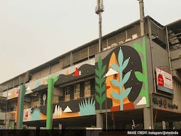 Delhi Metro Station Gets a Colourful Facelift From Italian Artist Delhi Metro Station Gets a Colourful Facelift From Italian Artist