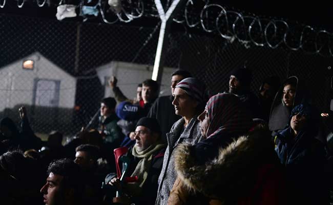 Migrants Protest At Greece-Macedonia Border As Bottleneck Builds