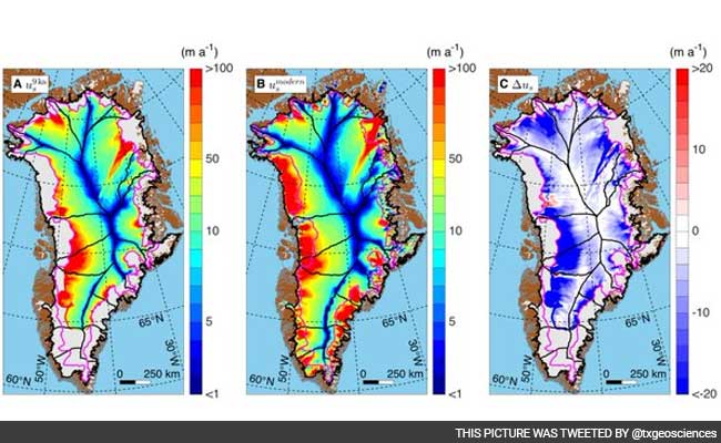 Movement Of Greenland Ice During Past 9,000 Years Mapped