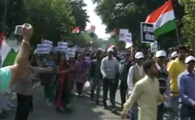 Thousands 'March For Unity' In Delhi Against 'Anti-National Activities' At JNU