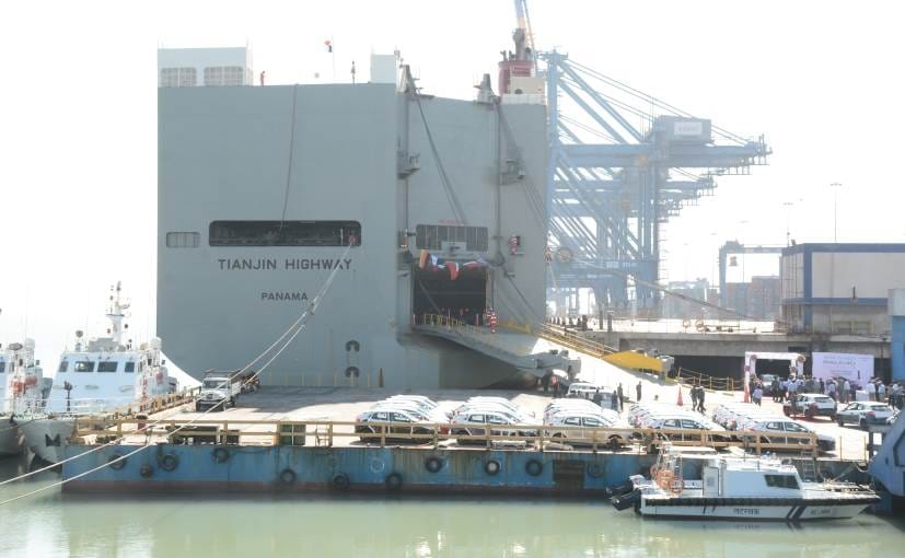 Maruti Suzuki Baleno at Mundra Port 