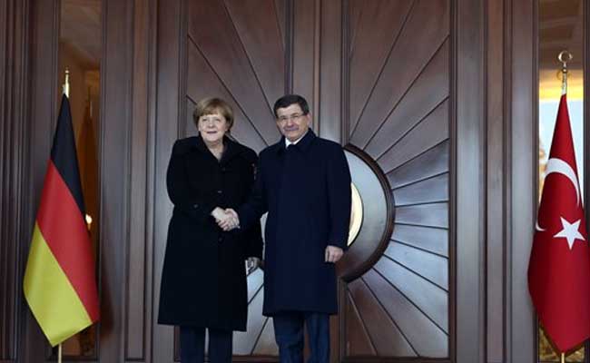 German Chancellor Angela Merkel In Turkey For Talks Over Migrants