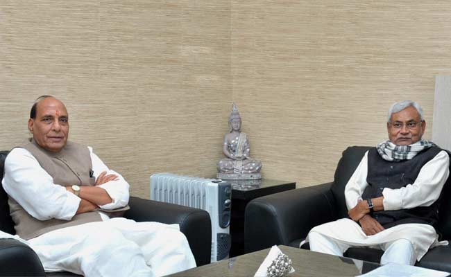 Bihar Chief Minister Nitish Kumar Meets Home Minister Rajnath Singh