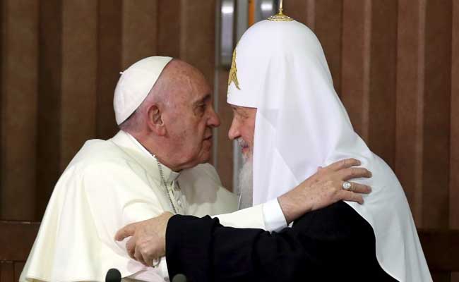 After 1,000-Year Split, Pope And Russian Patriarch Embrace In Cuba