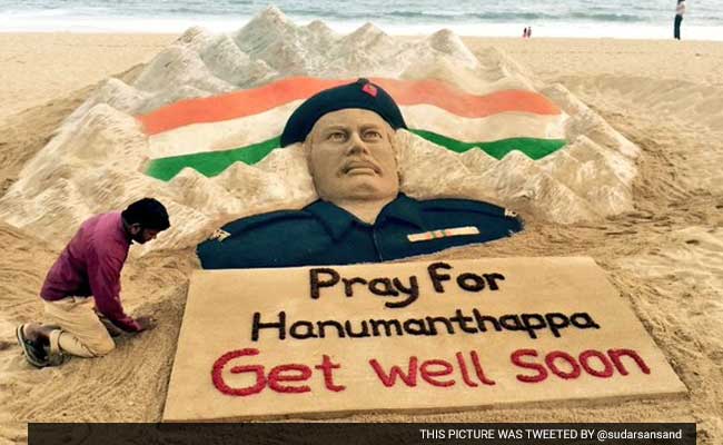 Sand Sculpture At Puri Beach To Pray For Siachen Braveheart