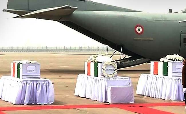 Army Pays Tribute To Siachen Martyrs As Bodies Arrive In Delhi