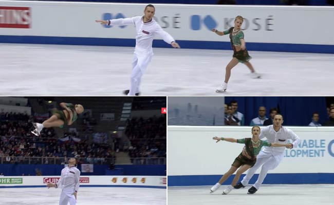 Russian Skaters Perform to Deepika, Ranveer's <i>Dhol Baje</i>. Be Amazed