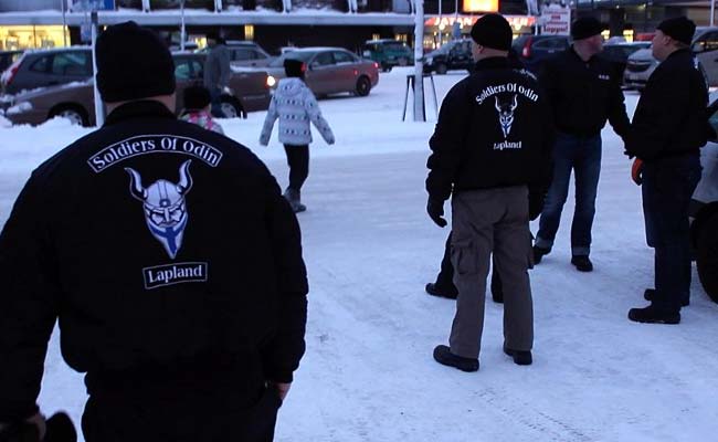 Finland's 'Soldiers Of Odin' Face Off Against Huggy Ladies