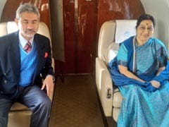 Foreign Minister Sushma Swaraj Leaves For Sri Lanka
